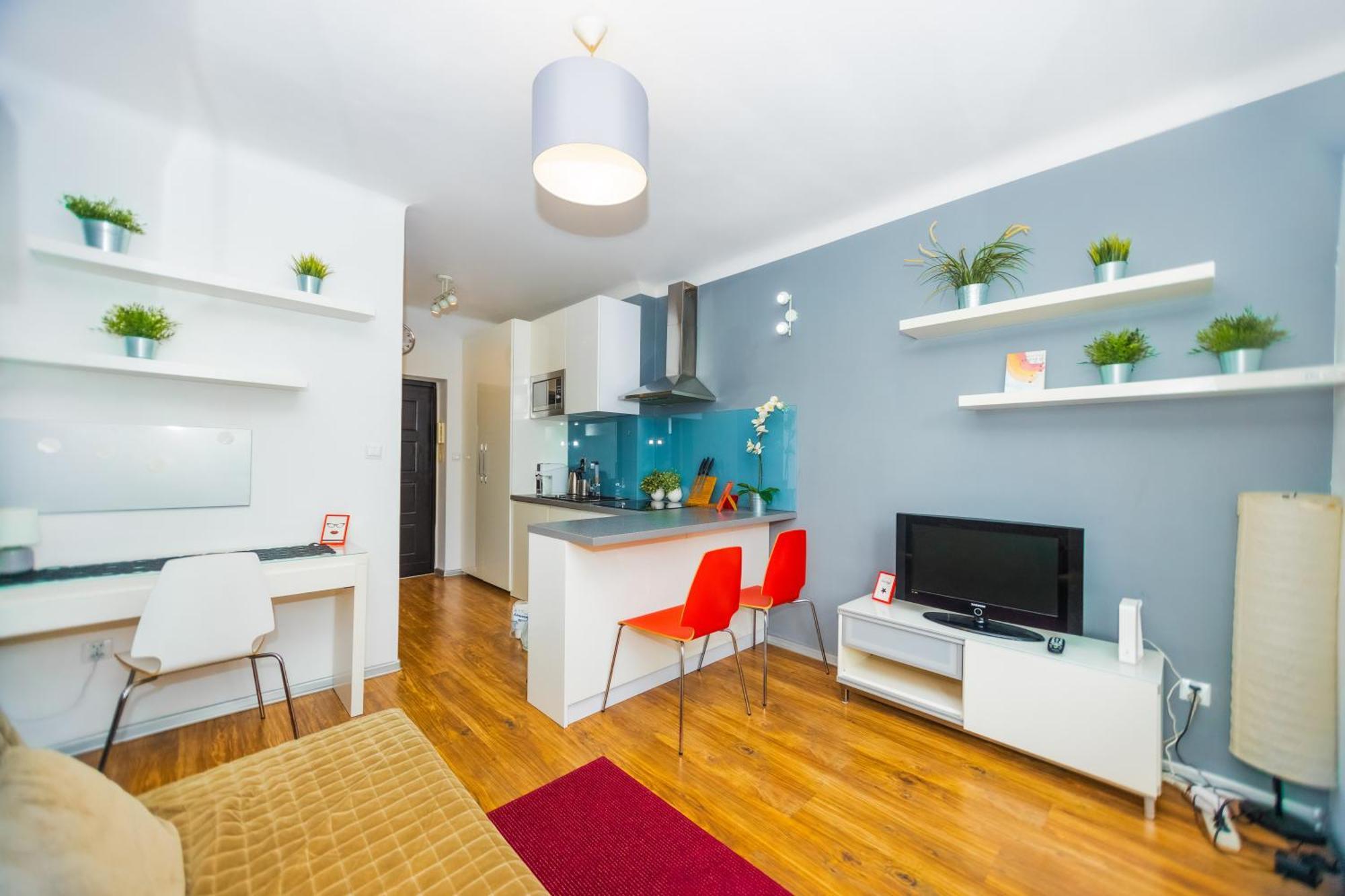 Cozy Studio Next To The Metro And City Center Warszawa Exteriör bild
